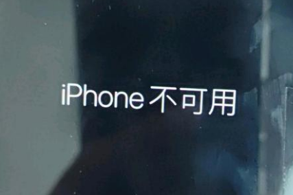 莫力达瓦苹果服务网点分享锁屏界面显示“iPhone 不可用”如何解决 